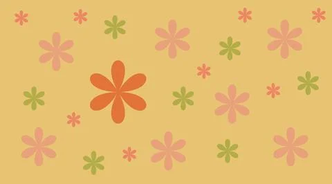 Abstract Floral Pattern Background - Spring Bloom Stock Illustration
