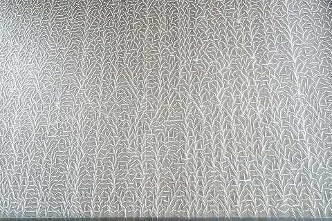 Abstract Floral Pattern Background White on Gray Stock Photos