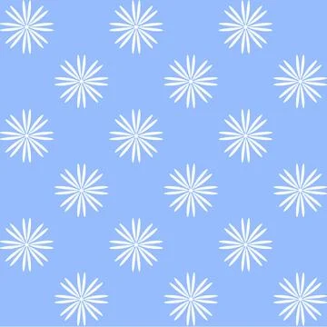 Abstract floral pattern on a blue background. Seamless pattern. Ilustración de archivo