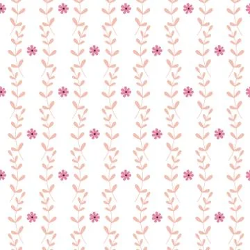 Abstract floral pattern. Design for fabric, textile, wrapping, digital paper. Illustrazione stock