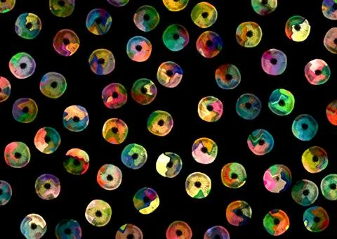 Abstract floral pattern with fabric texture Stock Illustration