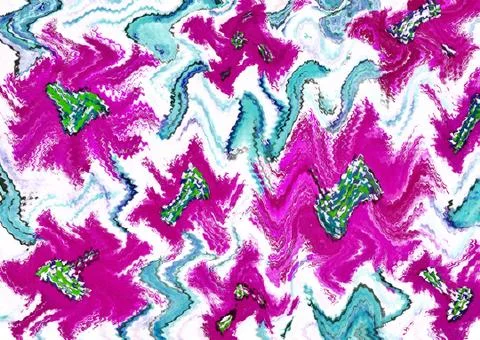 Abstract floral pattern with fabric texture Stock Illustration