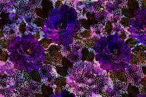 Abstract floral pattern with fabric texture Stock Illustration