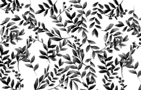 Abstract floral pattern with fabric texture Stock Illustration