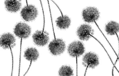 Abstract floral pattern with fabric texture イラスト素材