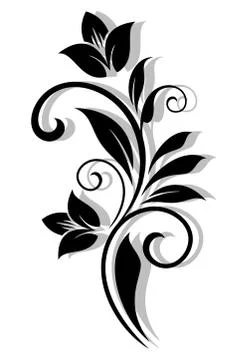 Abstract floral pattern Stockillustratie