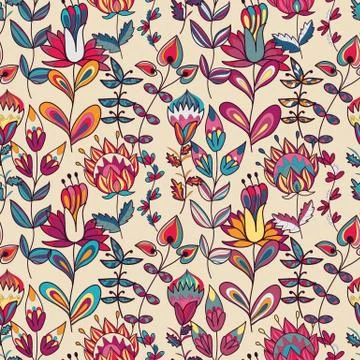 Abstract floral pattern Stock Illustration