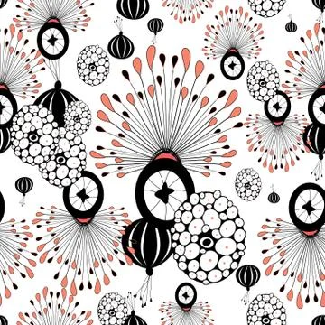 Abstract floral pattern Stock Illustration