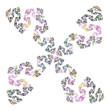 Abstract floral pattern イラスト素材