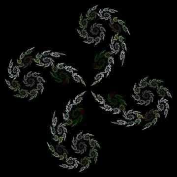 Abstract floral pattern Stockillustratie