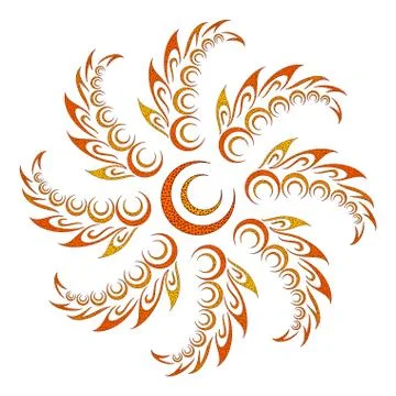 Abstract Floral Pattern Stock Illustration