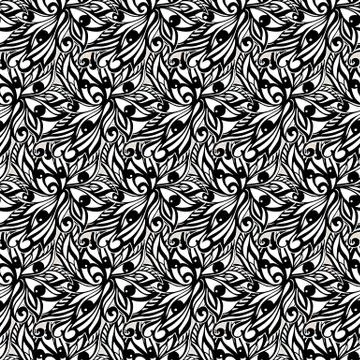 Abstract floral pattern Stock Illustration
