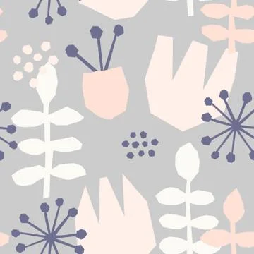 Abstract Floral Pattern Stock Illustration