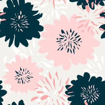 Abstract Floral Pattern Stock Illustration