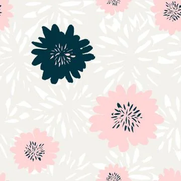 Abstract Floral Pattern Stock Illustration