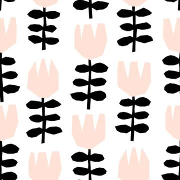 Abstract Floral Pattern Stock Illustration