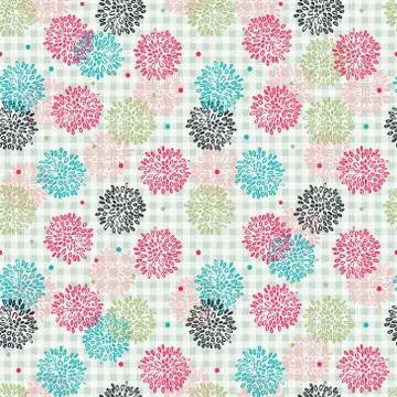Abstract Floral Pattern Stock Illustration
