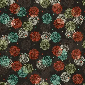 Abstract Floral Pattern Illustrazione stock