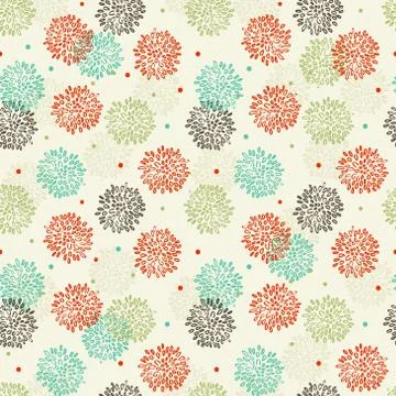 Abstract Floral Pattern Stock Illustration