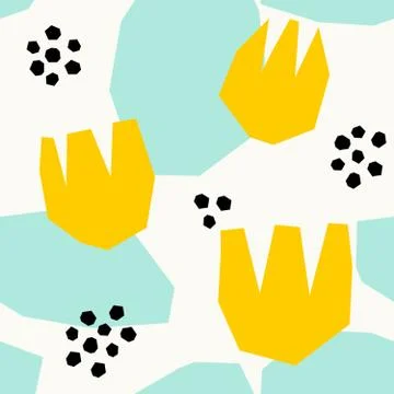 Abstract Floral Pattern Stock Illustration