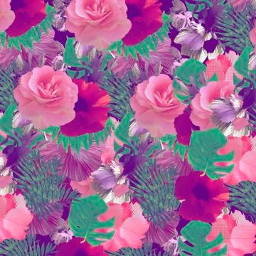 Abstract floral pattern Stock Illustration