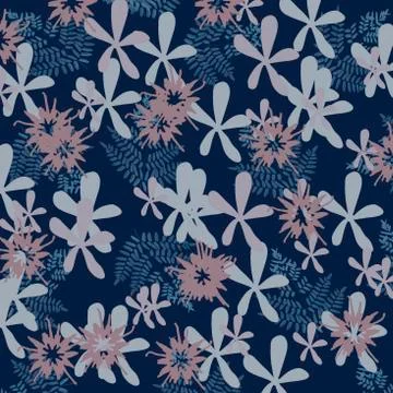 Abstract floral pattern Stockillustratie