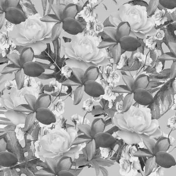 Abstract floral pattern Stock Illustration