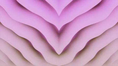 Abstract floral pattern with layers of petals. Design. Beautiful bending shape Illustrazione stock