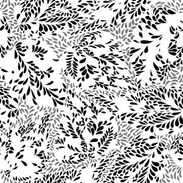Abstract floral pattern Leaves seamless texture. Plant background 스톡 일러스트