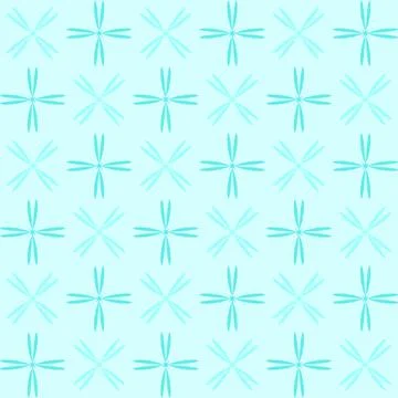 Abstract floral pattern on light blue background Illustrazione stock