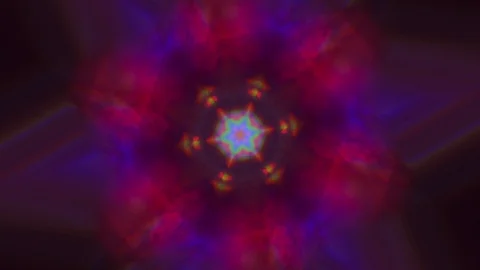 Abstract floral pattern, light leaks iridescent background. Seamless footage. Stock Footage 111908101