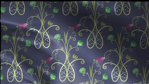 Abstract Floral Pattern Motion Background Stock Footage 340064195