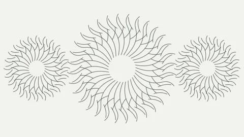 Abstract floral pattern motion background Stock Footage 345595106