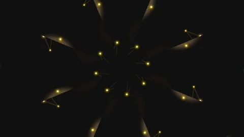 Abstract Floral Pattern with Rotating Shapes. Stock Footage 331359153