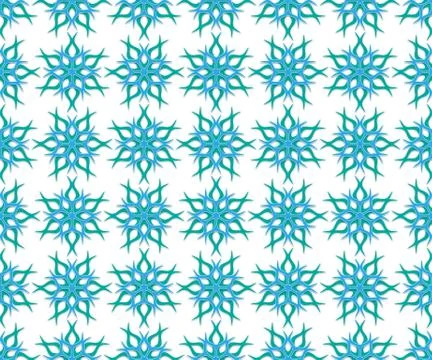 Abstract floral pattern starry Illustrazione stock