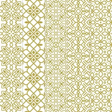 Abstract Floral Seamless Background Pattern Stock Illustration