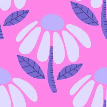 Abstract floral seamless flowers pattern for wrapping paper and fabrics and.. イラスト素材