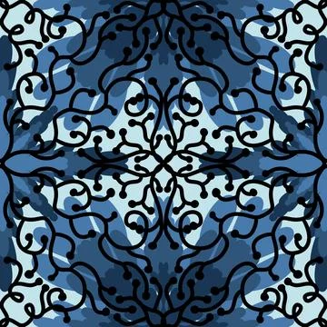 Abstract floral seamless flowers pattern for wrapping paper and fabrics and.. イラスト素材