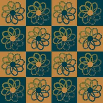 Abstract floral seamless flowers pattern for wrapping paper and fabrics and.. イラスト素材