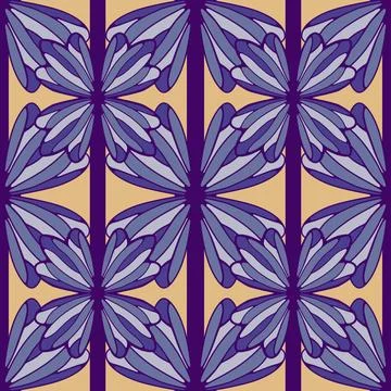 Abstract floral seamless flowers pattern for wrapping paper and fabrics and.. Illustrazione stock