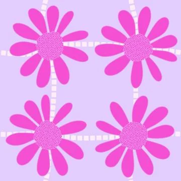 Abstract floral seamless flowers pattern for wrapping paper and fabrics and.. Stockillustratie