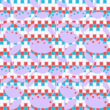 Abstract floral seamless flowers pattern for wrapping paper and fabrics and.. イラスト素材