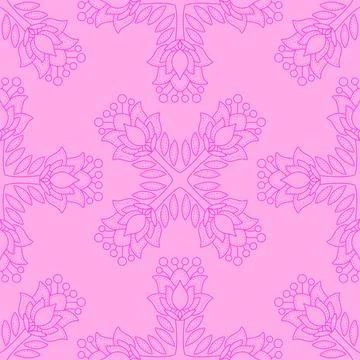 Abstract floral seamless flowers pattern for wrapping paper and fabrics and.. Illustrazione stock