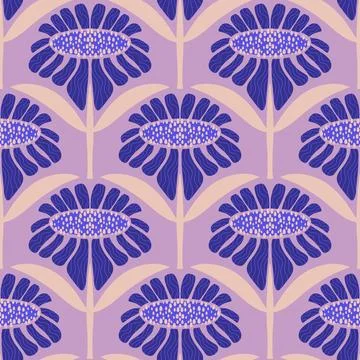 Abstract floral seamless flowers pattern for wrapping paper and fabrics and.. Illustrazione stock