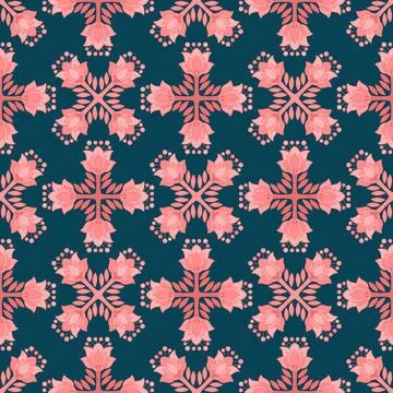 Abstract floral seamless flowers pattern for wrapping paper and fabrics and.. イラスト素材