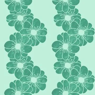 Abstract floral seamless flowers pattern for wrapping paper and fabrics and.. イラスト素材