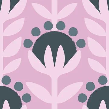 Abstract floral seamless flowers pattern for wrapping paper and fabrics and.. Illustrazione stock