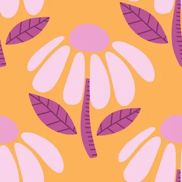 Abstract floral seamless flowers pattern for wrapping paper and fabrics and.. イラスト素材