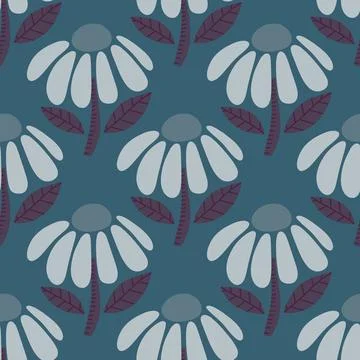 Abstract floral seamless flowers pattern for wrapping paper and fabrics and.. イラスト素材