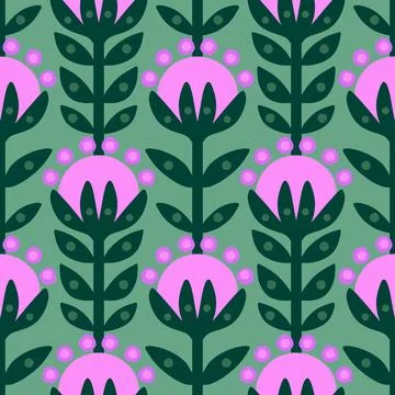 Abstract floral seamless flowers pattern for wrapping paper and fabrics and.. Illustrazione stock